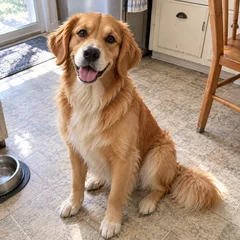 AI-generated photo reference: golden retriever
